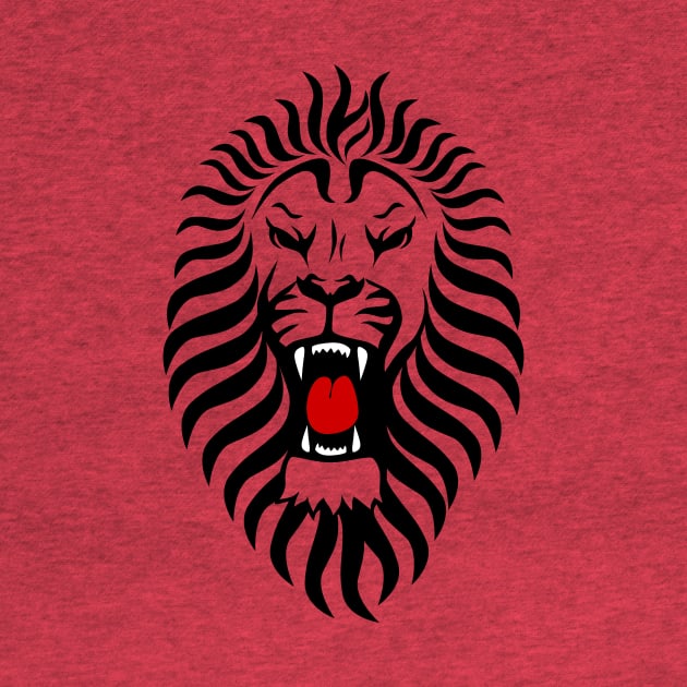 Lion Red Tongue by letnothingstopyou